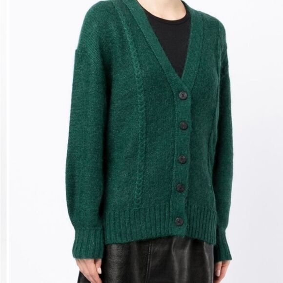 Staud Blake Cardigan XS-Cypress - Picture 4 of 11